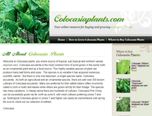 Tablet Screenshot of colocasiaplants.com